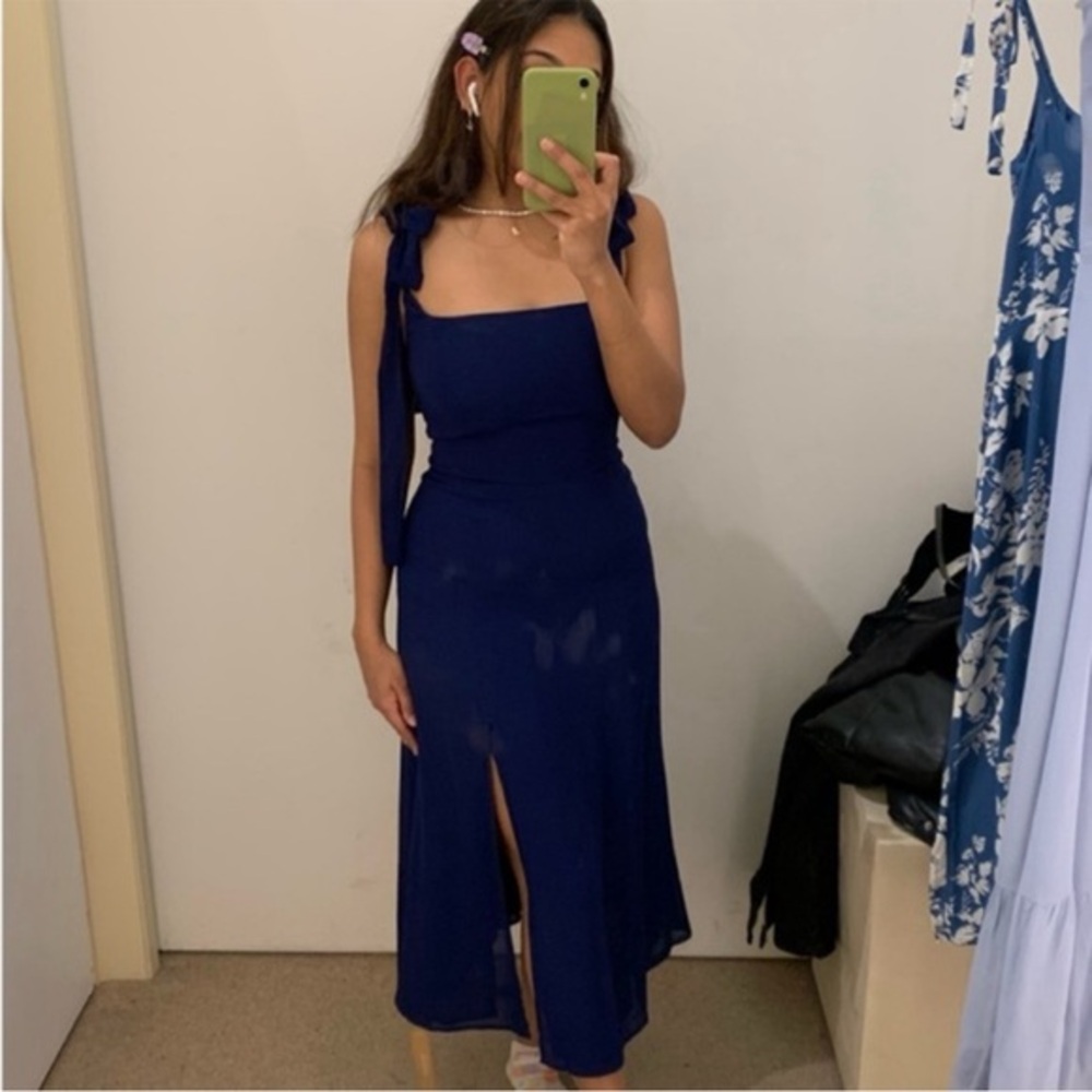 Reformation Twilight Dress in Danube